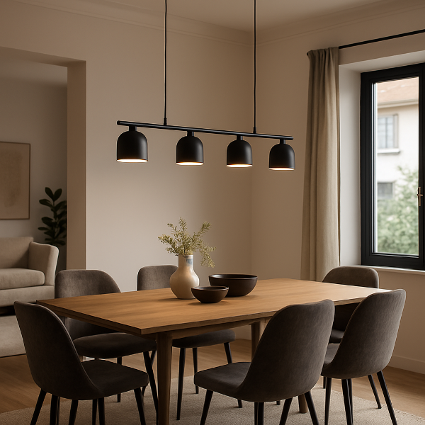 Welke lamp past boven de eettafel?