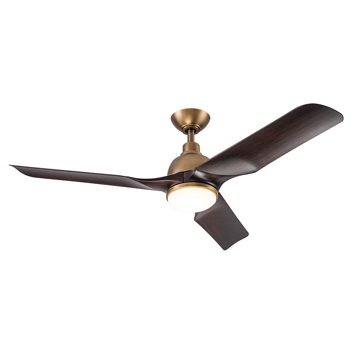 Elstead - CFF-AVIATEUR-52-NBR - Aviateur - 52in / 132cm Ventilator - gelakt walnootkleurig