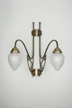 Berliner MessinglampenWandlamp Monbijou 2-lichts