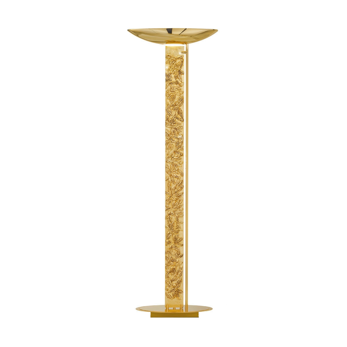 KOLARZ-Austrolux LeuchtenBodenleuchte DELPHI, Gold 24K, Liberta Gold/Weiß Länge 60 cm, Breite 26 cm, Höhe 185 cm, 2 flg., R7s 118mm, 200 + 300 W