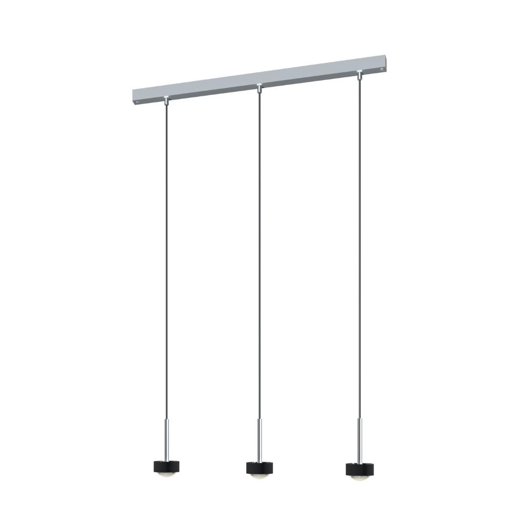Top Light LeuchtenPuk Mini Choice Long One - LED / zwart mat / chroom / 850