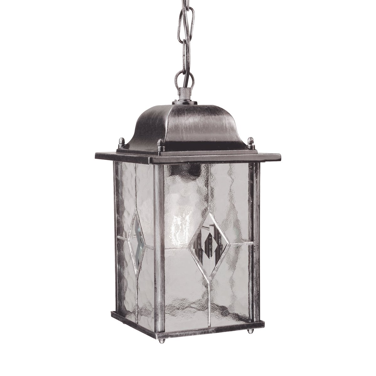 Elstead - WX9 - Wexford 1 Light Chain Lantern - Black/Silver