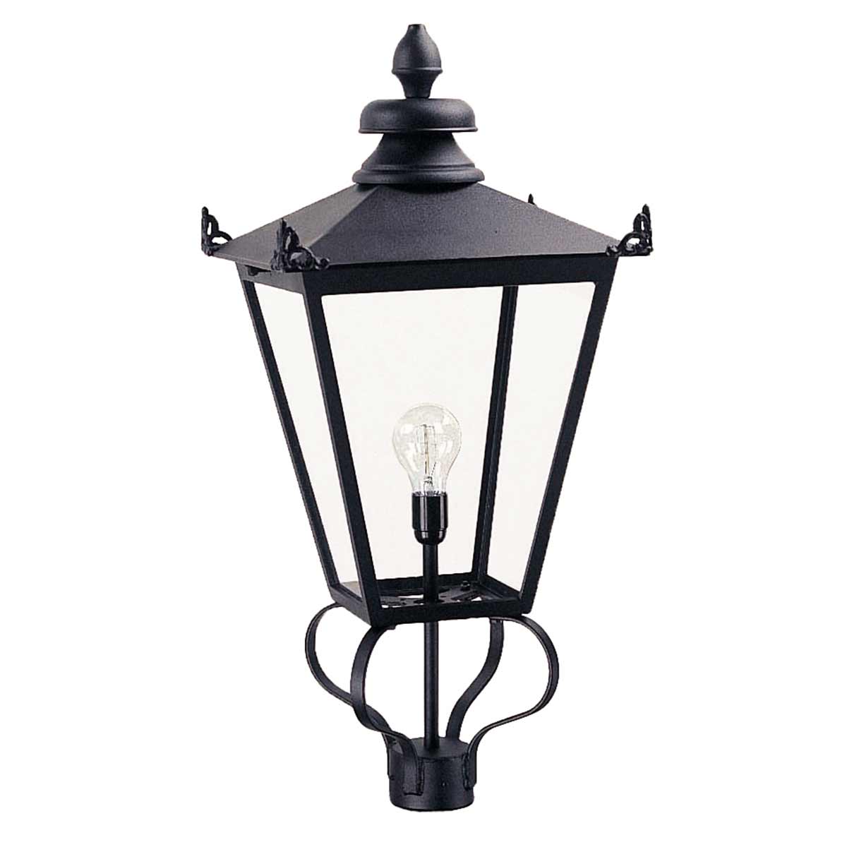 Elstead - WSLL1-BLACK - Wilmslow 1-licht lantaarn (alleen kop) - Zwart