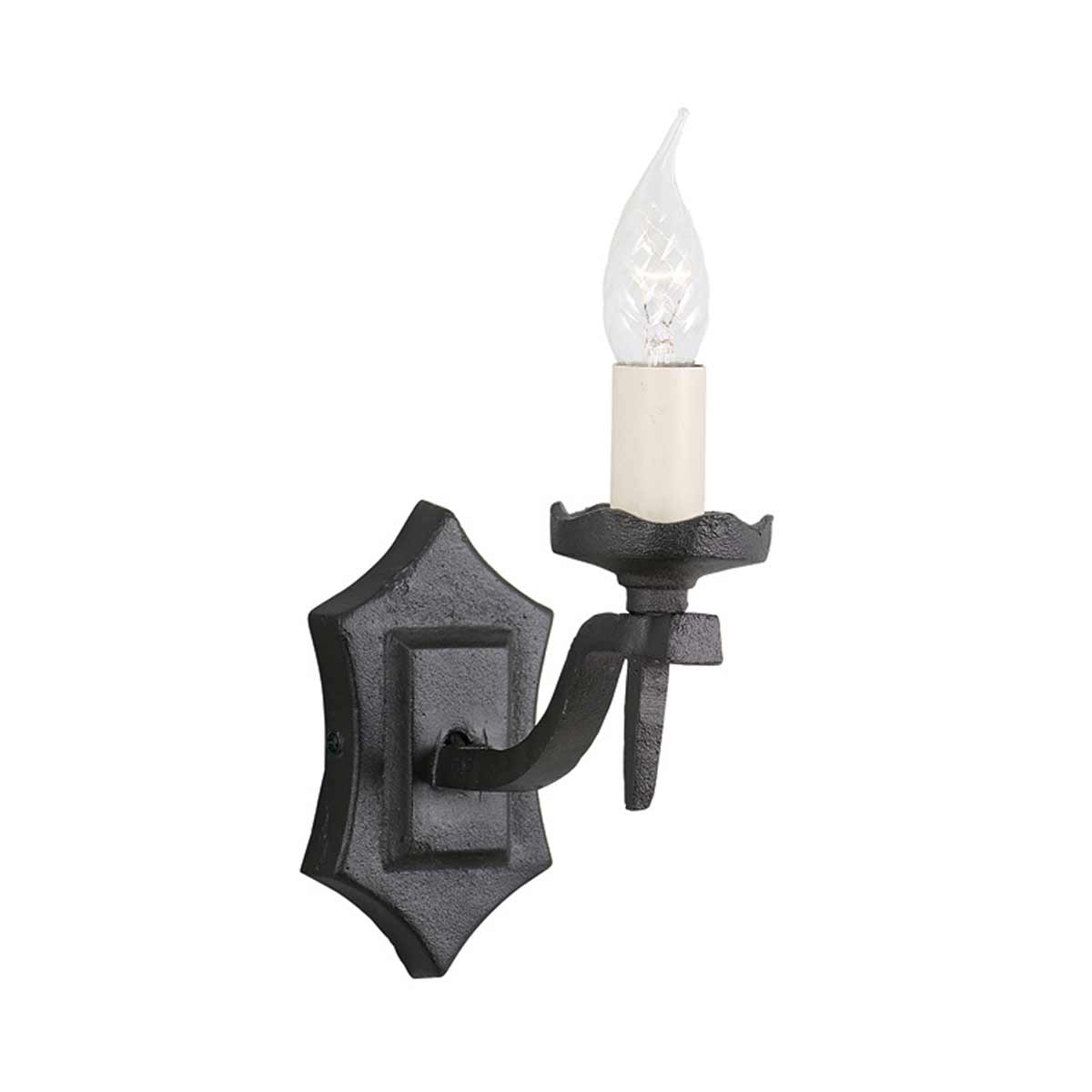 Elstead - RY1B-BLACK - Rectory 1 Leuchte Wand - Schwarz