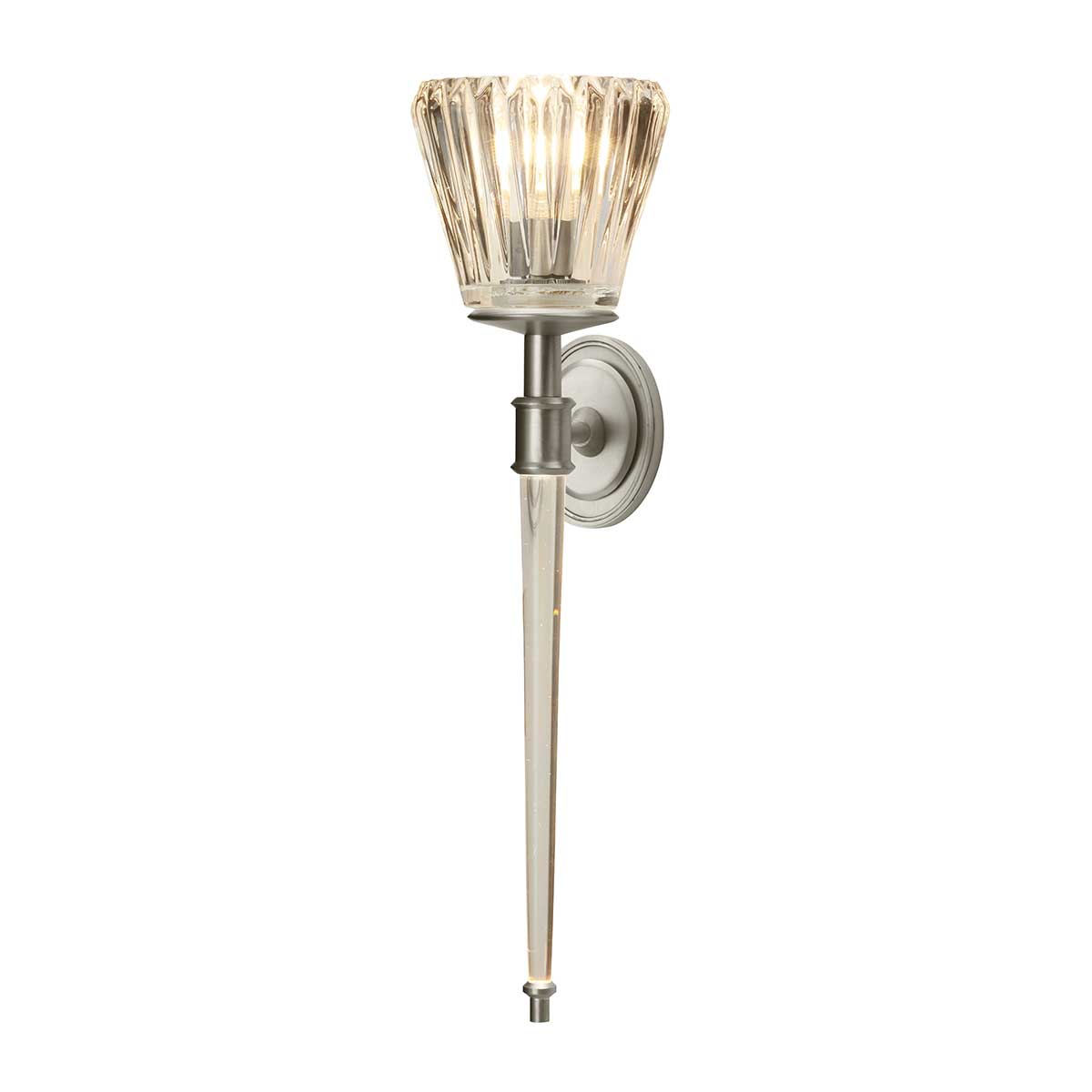 ElsteadAgatha 2-lichts wandlamp - Geborsteld nikkel