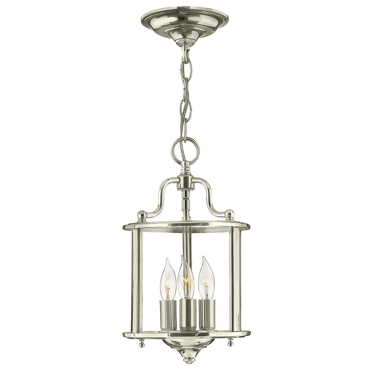 ElsteadGentry 3 lichte kleine hanglamp - gepolijst nikkel