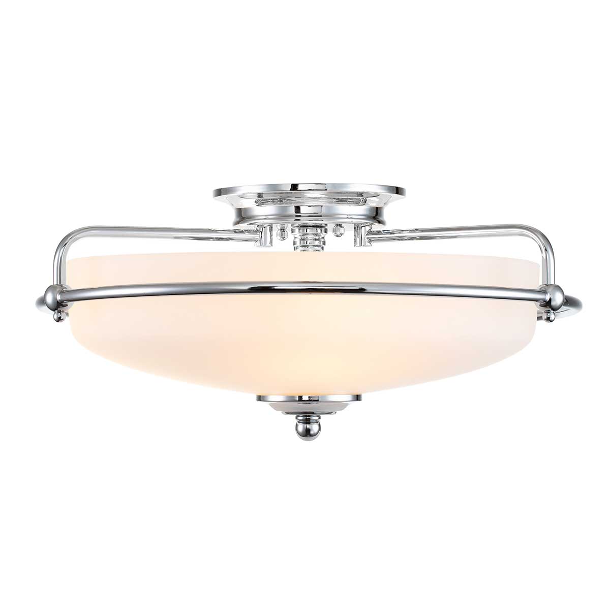 Elstead - QZ-GRIFFIN-F-PC - Griffin 3-lichts plafondlamp - gepolijst chroom