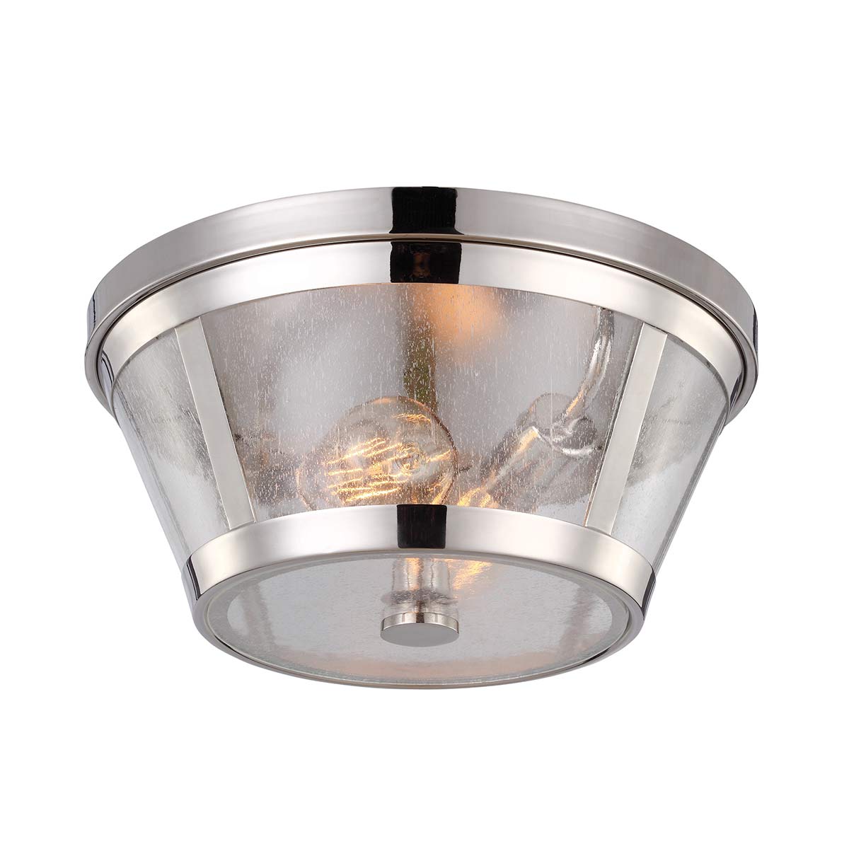 Elstead - FE-HARROW-F - Harrow 2 Light Flush - gepolijst nikkel