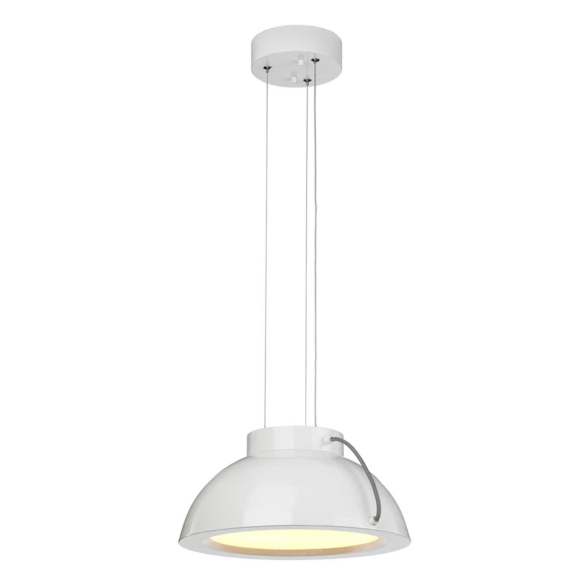 Elstead - EUROPA-P-B - Europa 1 Medium LED hanglamp - Wit gelakt