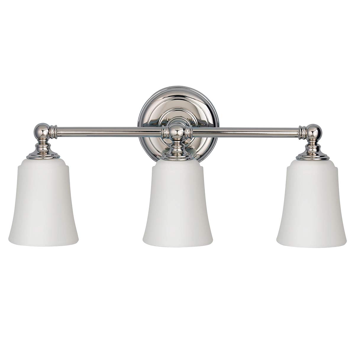 Elstead - FE-HUGOLAKE3BATH - Huguenot Lake 3-lichts wandlamp - Gepolijst chroom