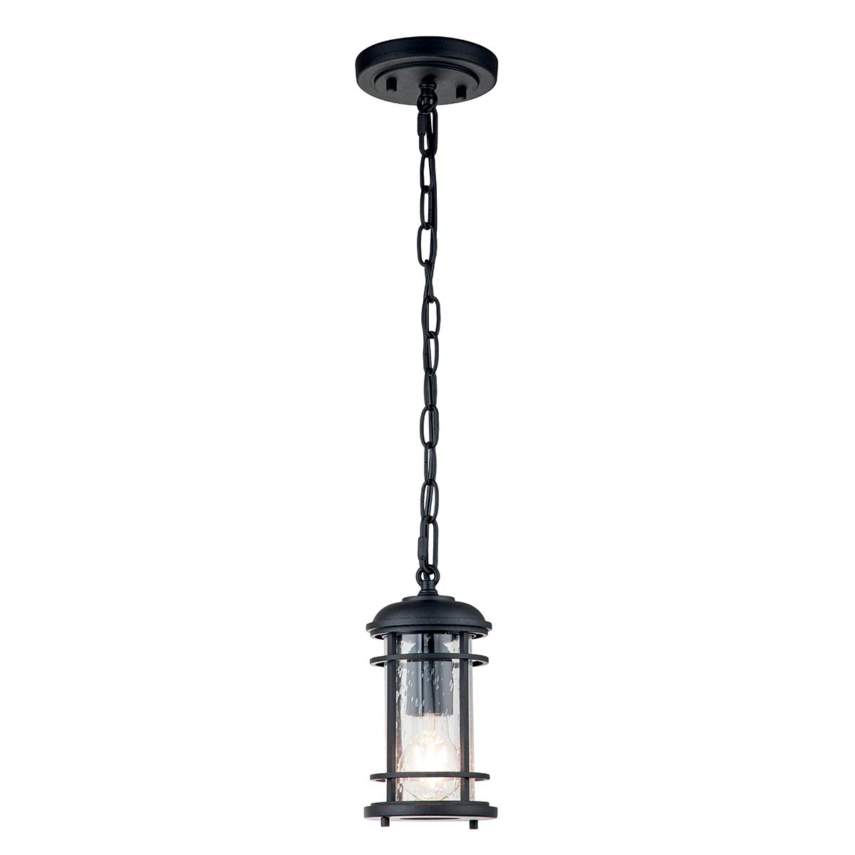 Elstead - FE-LIGHTHOUSE8-S-BLK - Lighthouse 1 Light Kleine Ketenlantaarn - Structuurzwart
