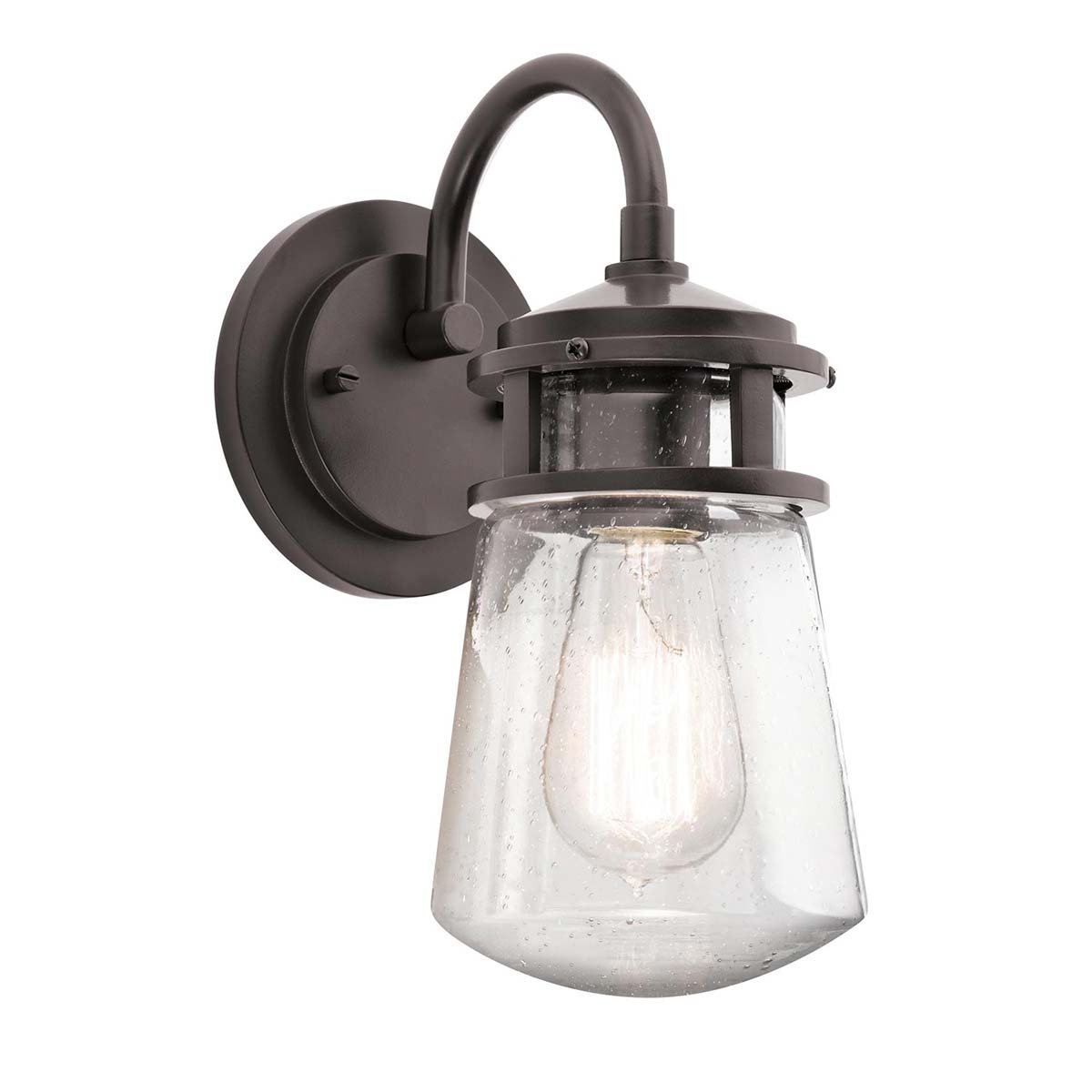 Elstead - KL-LYNDON2-S-AZ - Lyndon 1 Light Small Wall Lantern - Architectural Bronze