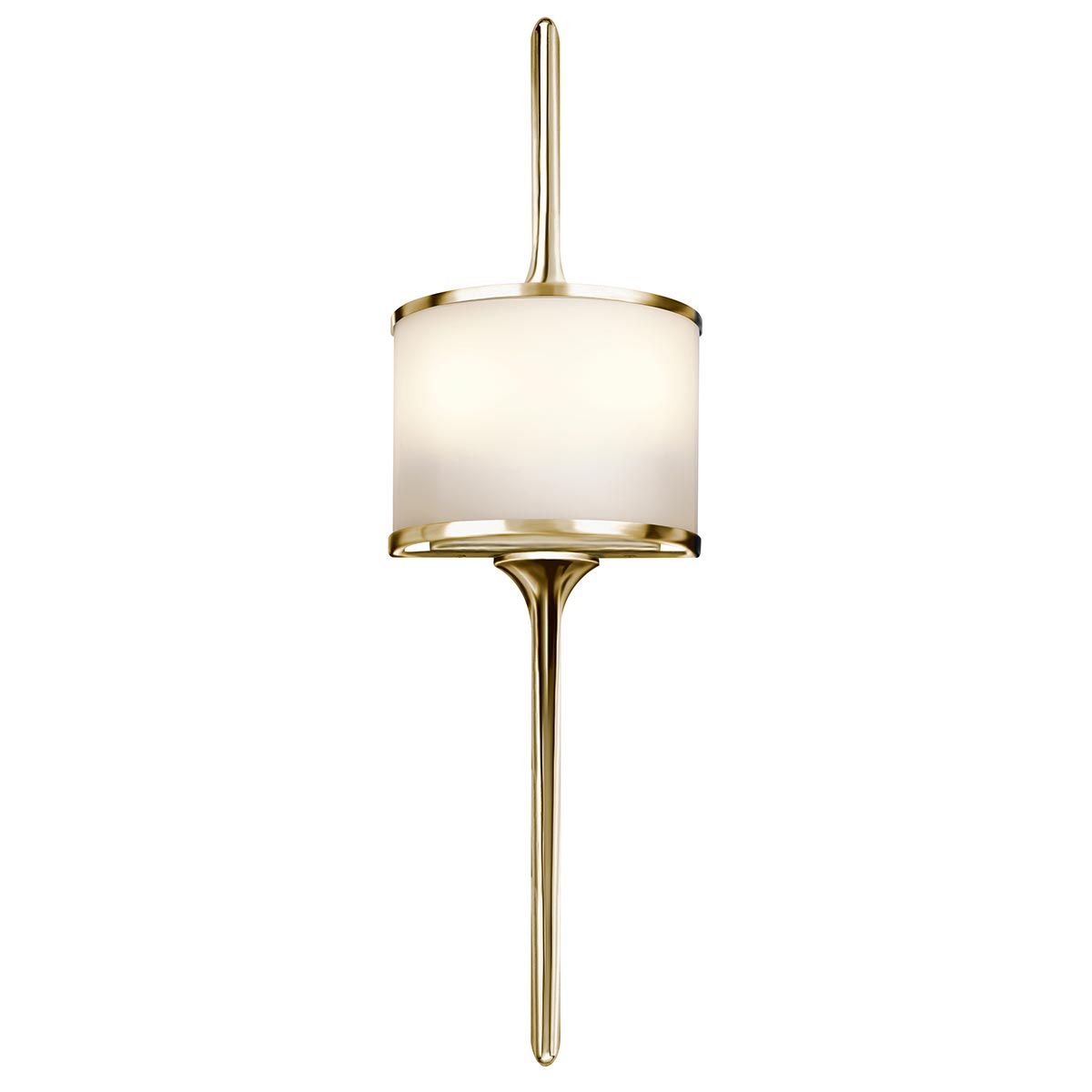 Elstead - KL-MONA-S-PB - Mona 2-lichts kleine wandlamp - Gepolijst messing
