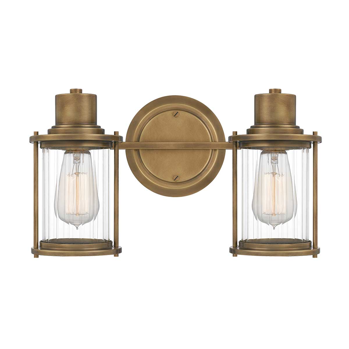 Elstead - QZ-RIGGS2-BATH-WS - Riggs 2-lichts wandlamp - verweerd messing