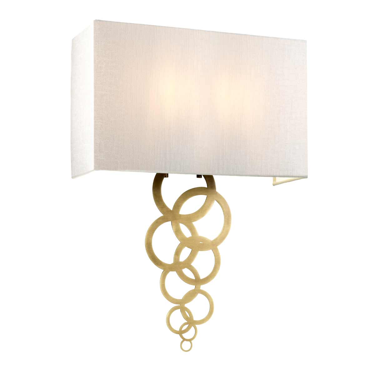 ElsteadRosa Large 2-lichts wandlamp - verouderd messing