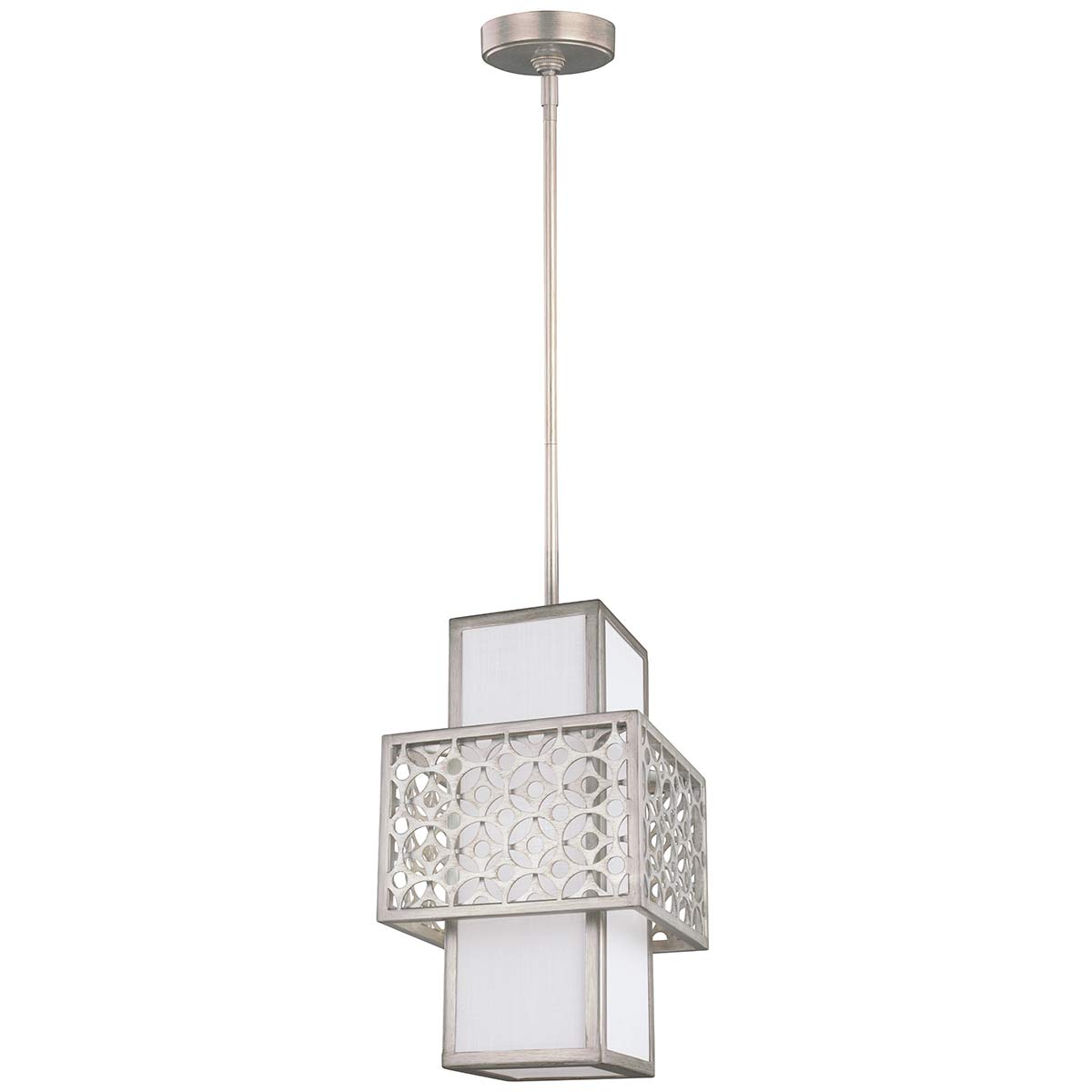 ElsteadKenney 1 lamp mini-hanglamp - Sunrise zilver