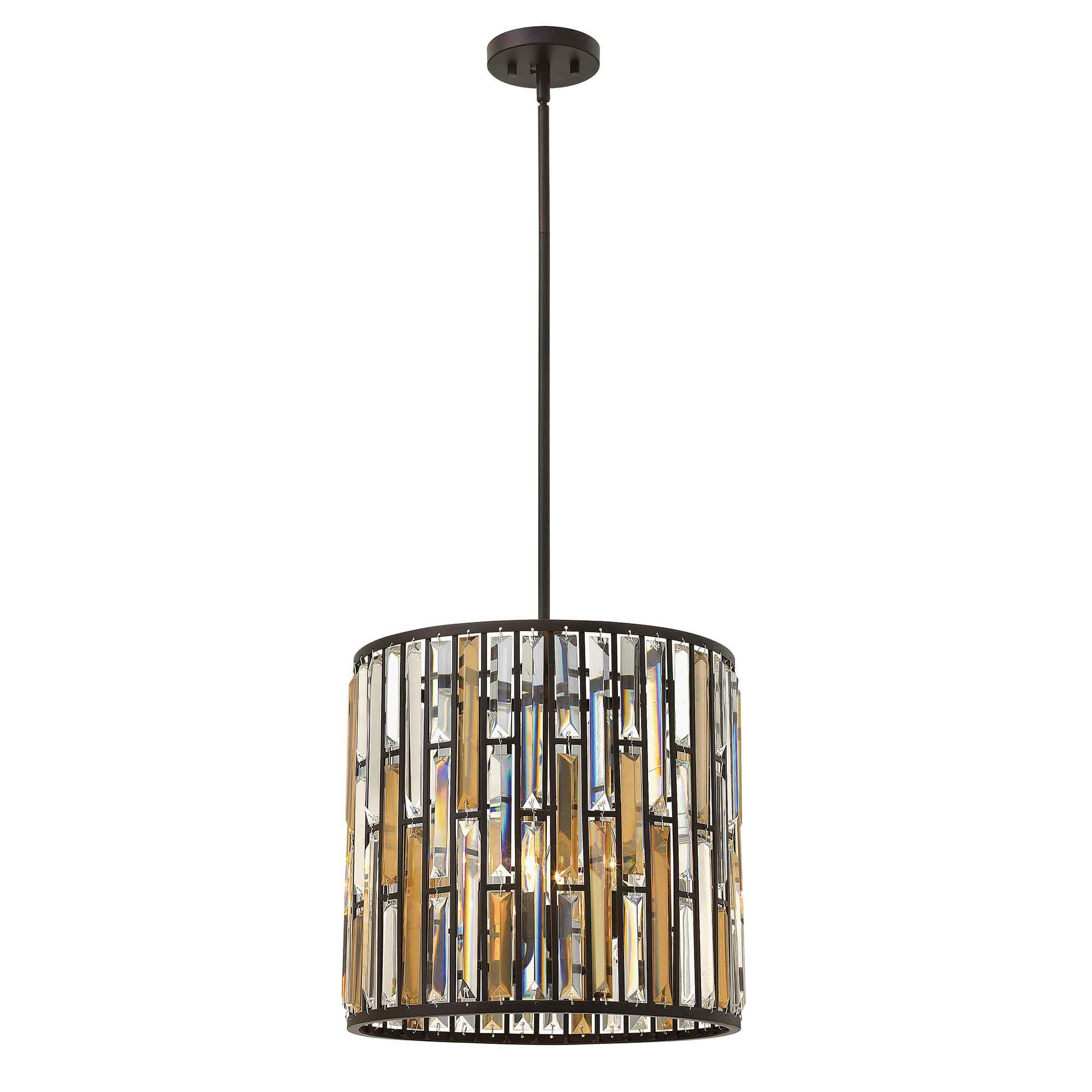 ElsteadGemma 3 lichtgevende hanglamp - vintage brons