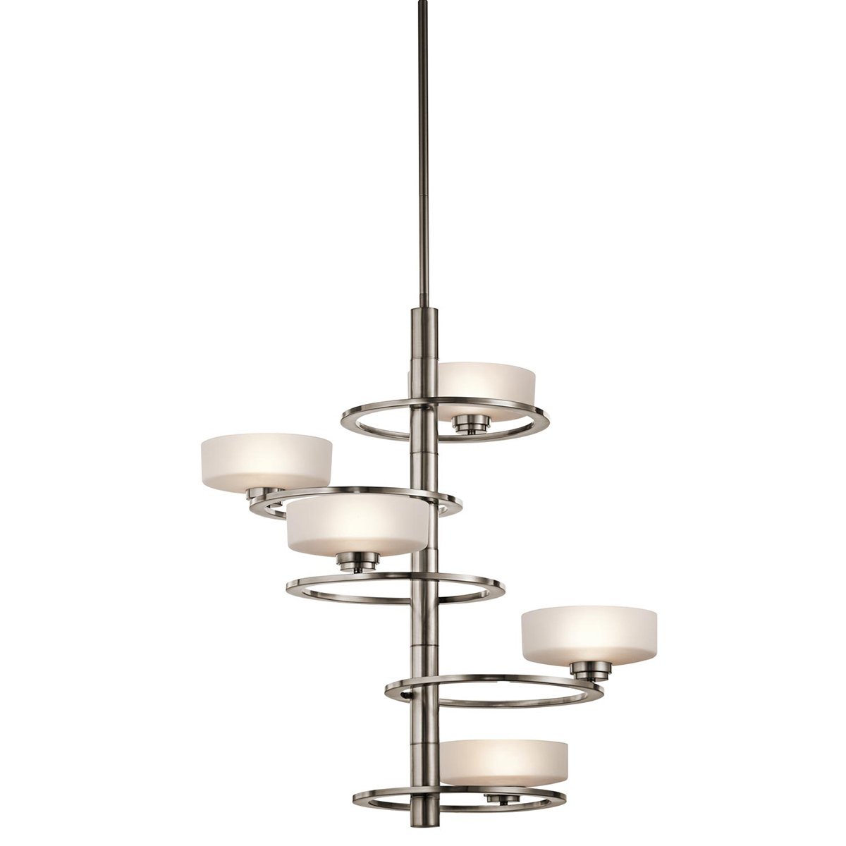 Elstead - KL-ALEEKA5A - Aleeka 5 Light Tall Kronleuchter - Klassisches Zinn