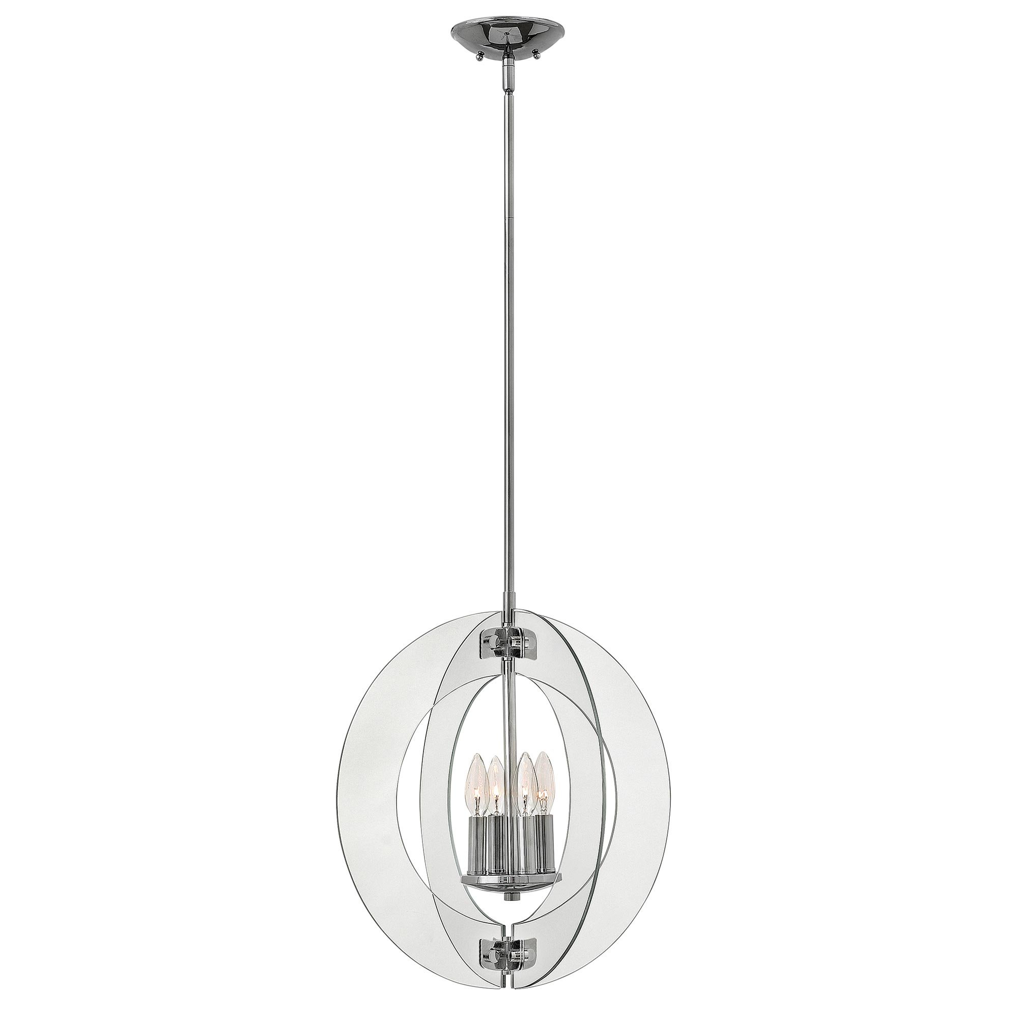 Elstead - HK-SOLSTICE-P - Solstice 4 Light Pendelleuchte - Poliertes Chrom