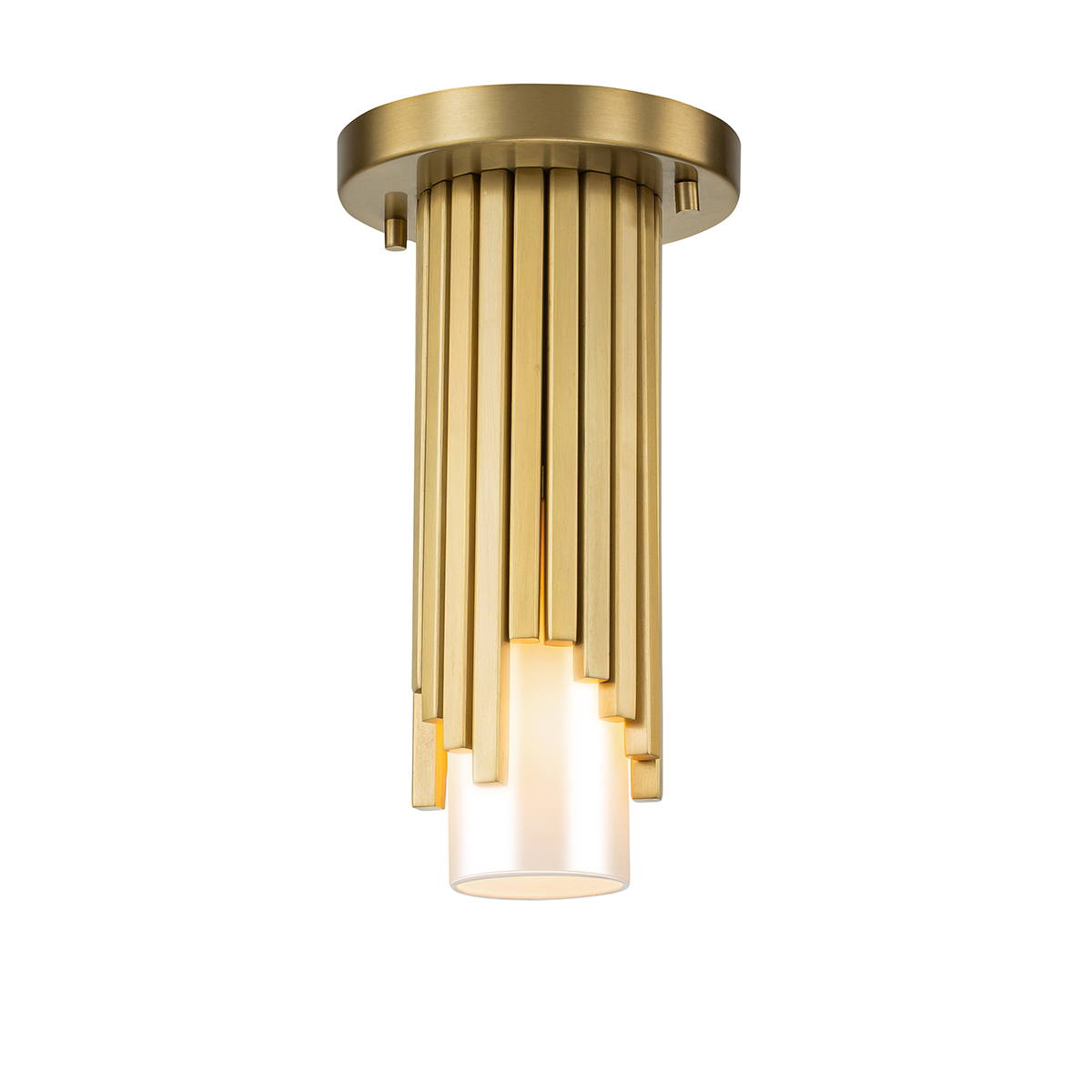 ElsteadMarvele 1 lt Mini-hanglamp - Oud messing