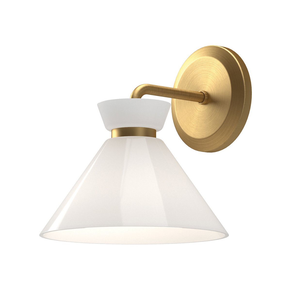 Elstead - ALM-HALSTON-1WB-GD - Alora Halston 1 lt Wandleuchte - Gebürstetes Gold