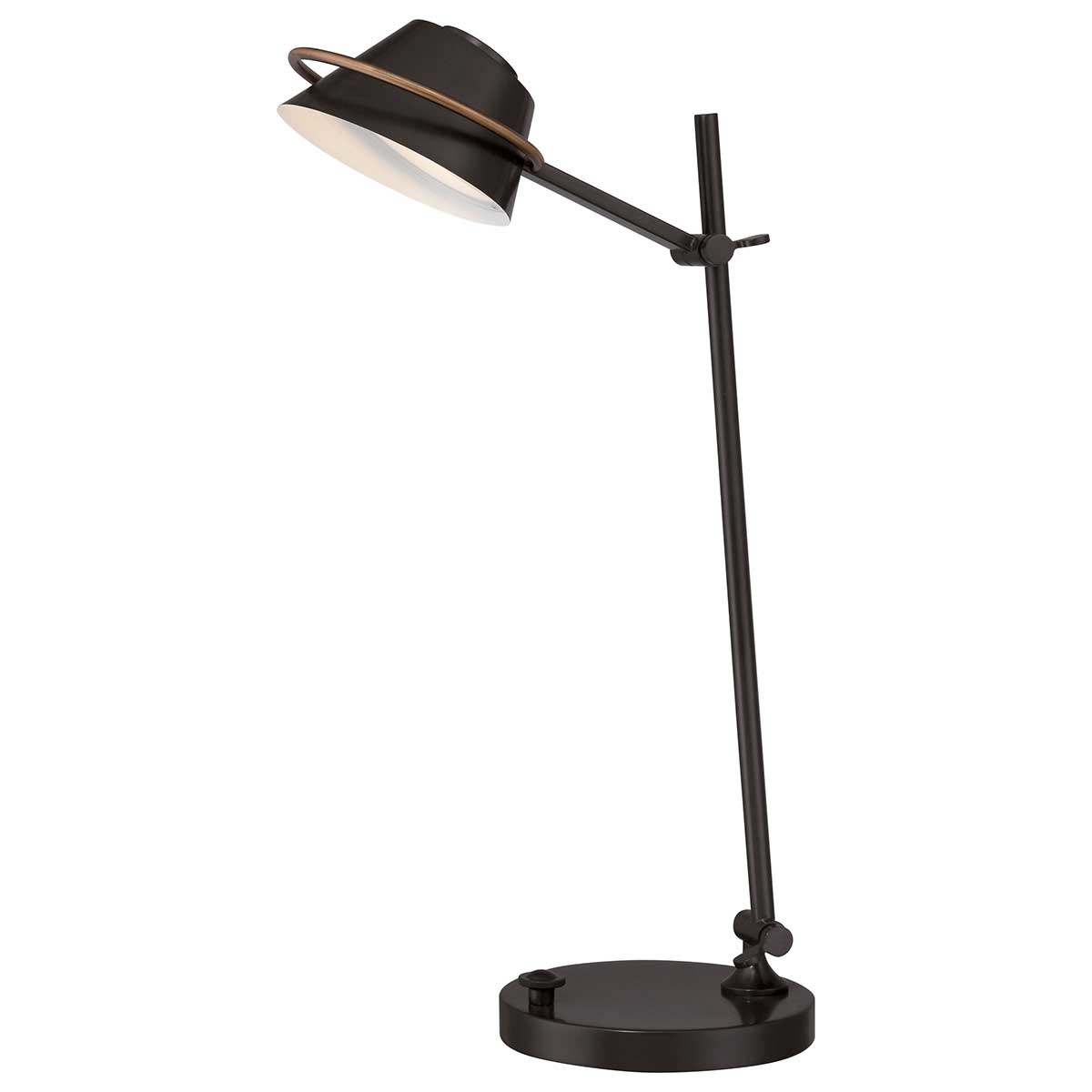 Elstead - QZ-SPENCER-TL-WT - Spencer LED-tafellamp in Western Bronze - Western Bronze