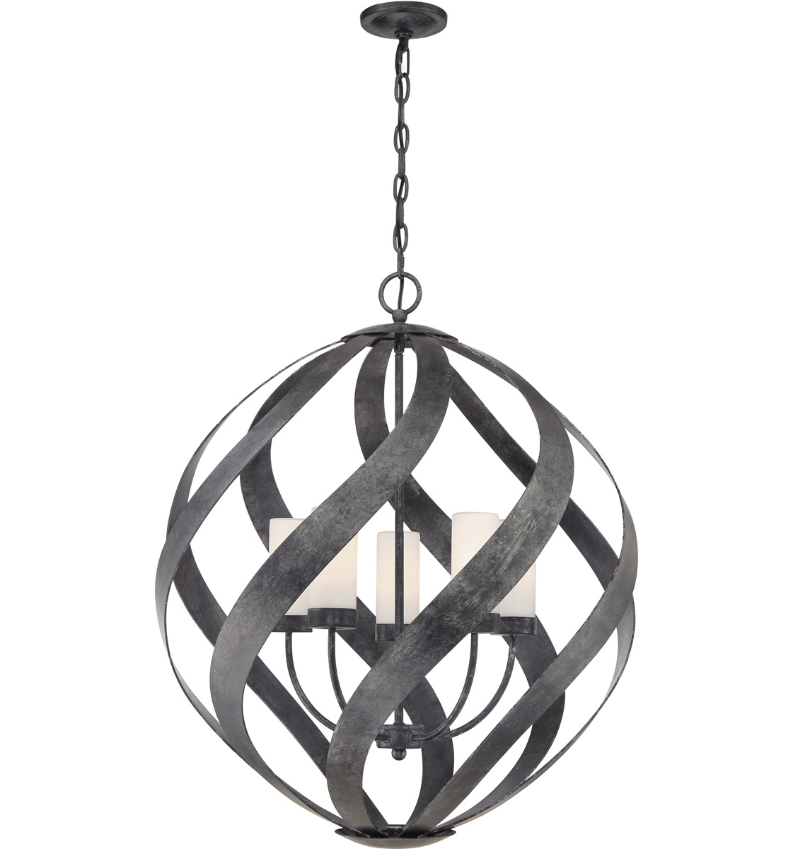 Elstead - QN-BLACKSMITH-5P-OBK - Hanglamp Blacksmith