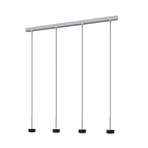 Puk Mini Choice Long One - LED / zwart mat / chroom / 1050