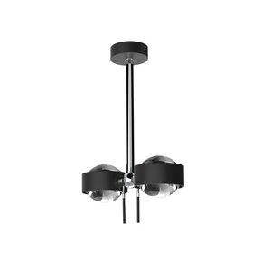 Puk Mini Side Twin - LED / zwart mat / chroom / 204