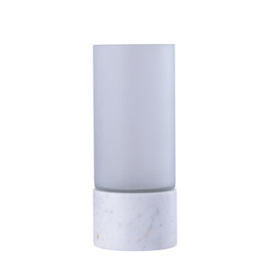 Conree wit mat glas Stormlight marmeren voet S