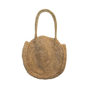 Carlise Natuurlijke raffia-tas rond