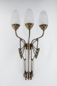 Wandlamp Charlottenburg 3-lichts von Berliner Messinglampen