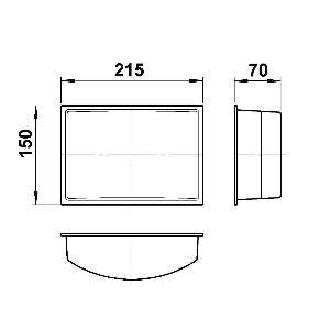 G 349, glas opaal mat