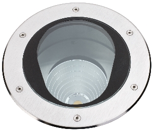 Inbouwspot voor de grond type nr. 2422 - zwenkbaar - roestvrijstalen afdekplaat, met 1 x LED 16 W, 2240 lm