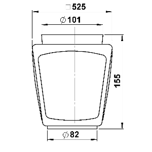 G 45, Glaseinsatz, vierkant, klar von Albert Leuchten