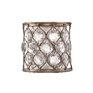 Lucia 1 wandlamp - Gebronsd zilver von Elstead