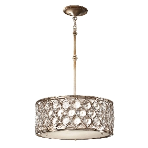 Lucia 3 hanglamp - Gebruneerd zilver von Elstead