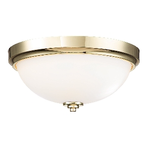 Malibu 2 plafondlamp - gepolijst messing von Elstead