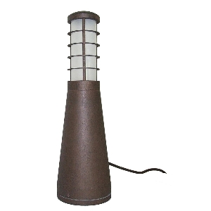 Beta Aluminium 4-Ring Poller - Gealtertes Eisen von Elstead