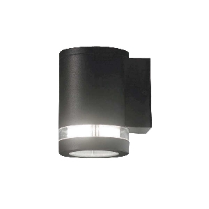 Magnus 1-lichts wandlamp - Grafiet von Elstead
