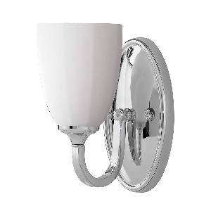 Perry 1 lichte wandlamp - Gepolijst chroom