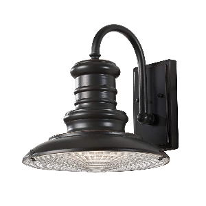 Redding Station 1 Light Medium Wandlantaarn - Restoration Bronze