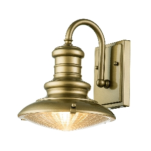 Redding Station 1 Licht kleine wandlantaarn - Painted Distressed Bronze