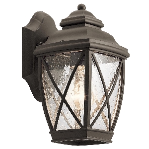 Tanger 1 Licht kleine Wandlaterne - Alte Bronze von Elstead