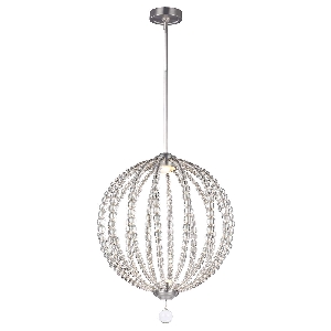 Oberlin Medium LED hanglamp - Satijnnikkel von Elstead