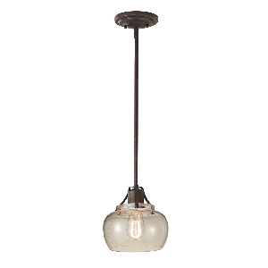 Urban Renewal 1 Light Mini-hanglamp - Rustiek ijzer von Elstead