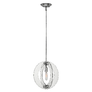 Solstice 1 lichte mini-hanglamp - gepolijst chroom von Elstead