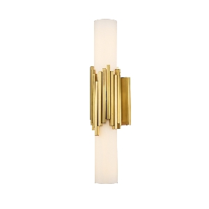 Marvelle 2 lt wandlamp - verouderd messing