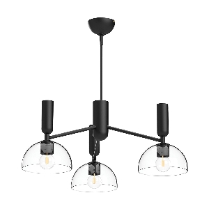 Alora Mood Jude 3 lt kroonluchter - Matzwart von Elstead