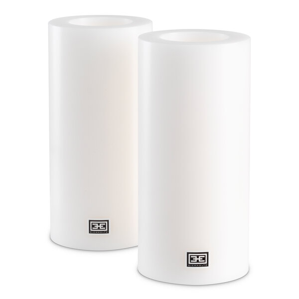 Kunstkaars ø 10 x H. 21 cm set van 2 der Firma Eichholtz